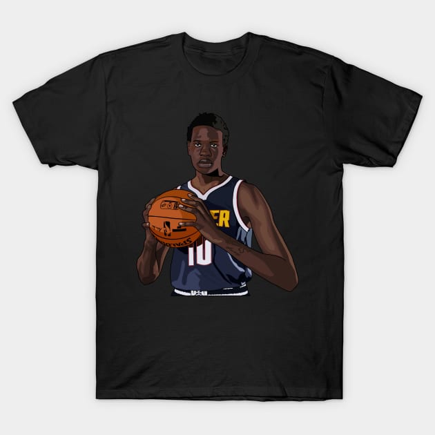 Bol Bol | Nuggets Basketball T-Shirt by ActualFactual